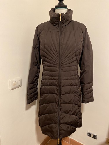 Moncler piumino lungo marrone - moncler,