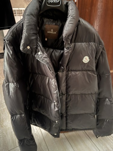 Piumino moncler nero lucido - moncler,