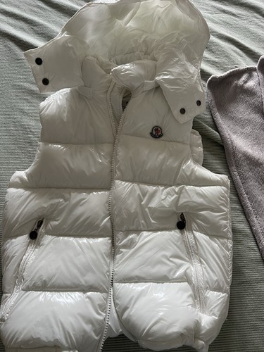 Moncler gilet piumino bianco