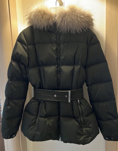 Piumino moncler con cintura - con,