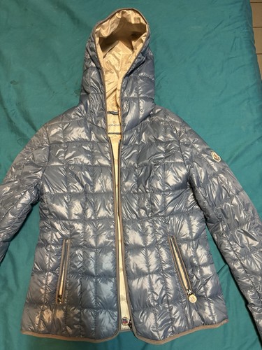Moncler piumino donna blu - piumino, con